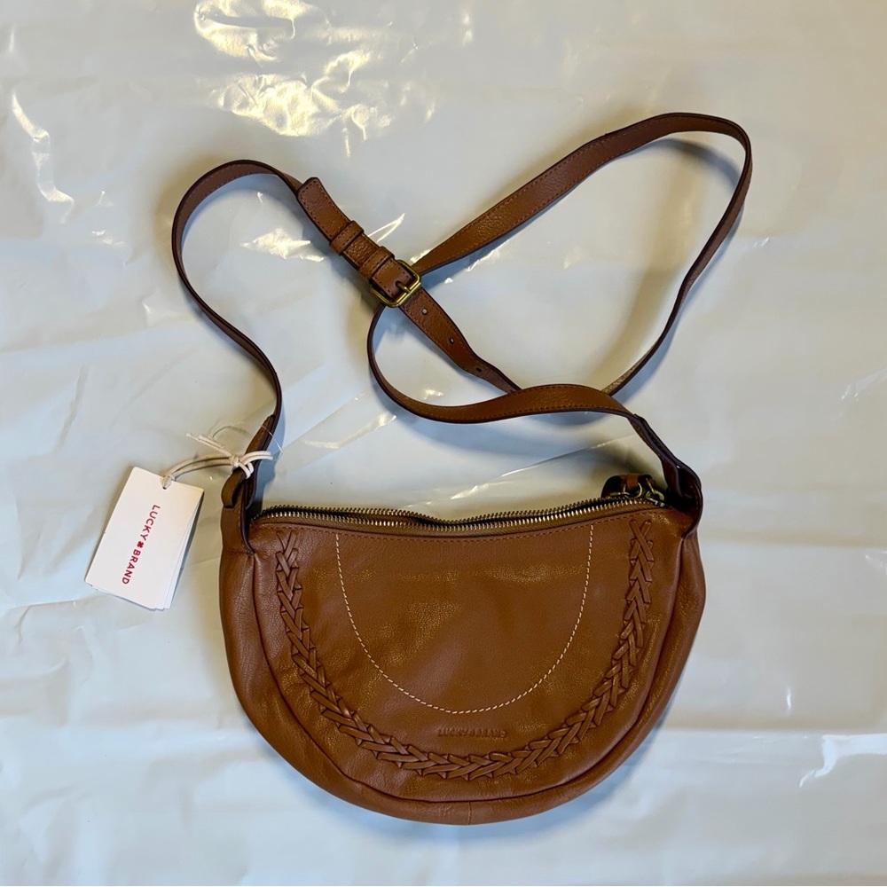 Lucky Brand Seth Leather Crossbody Bag - Picture 5 of 7